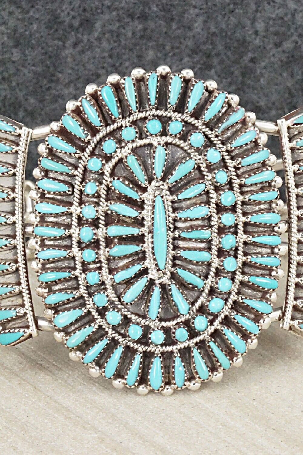 Turquoise & Sterling Silver Bracelet - Judy Wallace