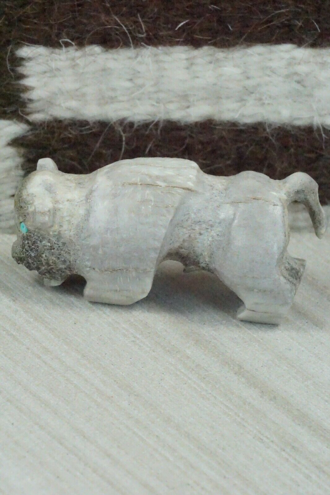 Buffalo Zuni Fetish Carving - Allison White