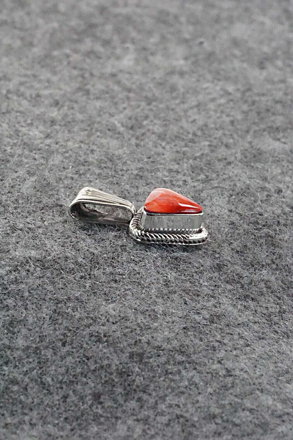 Spiny Oyster and Sterling Silver Pendant - Sadie Jim