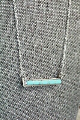 Turquoise & Sterling Silver Necklace - Rolanda Natachu