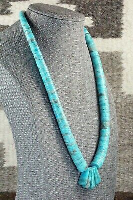 Turquoise & Sterling Silver Necklace - Lupe Lovato