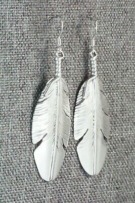Sterling Silver Feather Earrings - Ben Begay