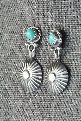 Turquoise & Sterling Silver Earrings - Adelia Yazzie