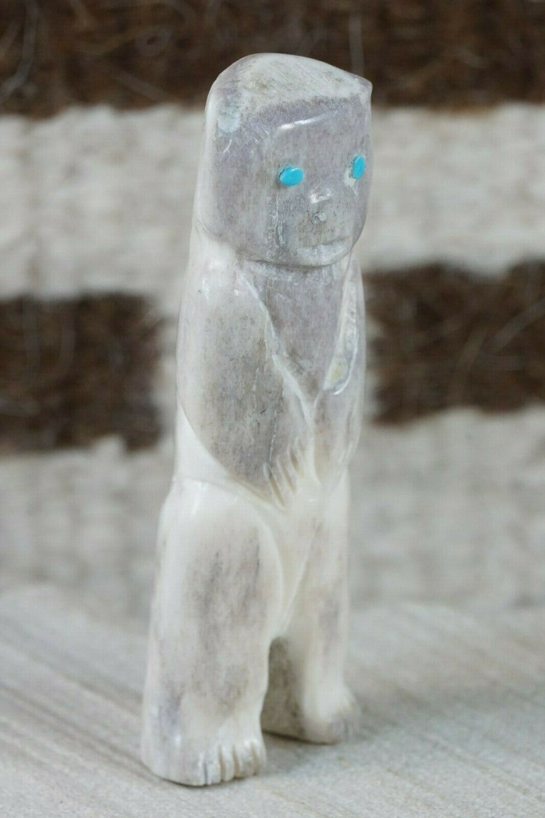 Bear Zuni Fetish Carving - Faron Lowsayatee - High Lonesome Trading