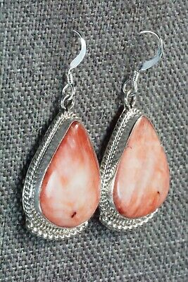 Spiny Oyster & Sterling Silver Earrings - Sharon McCarthy