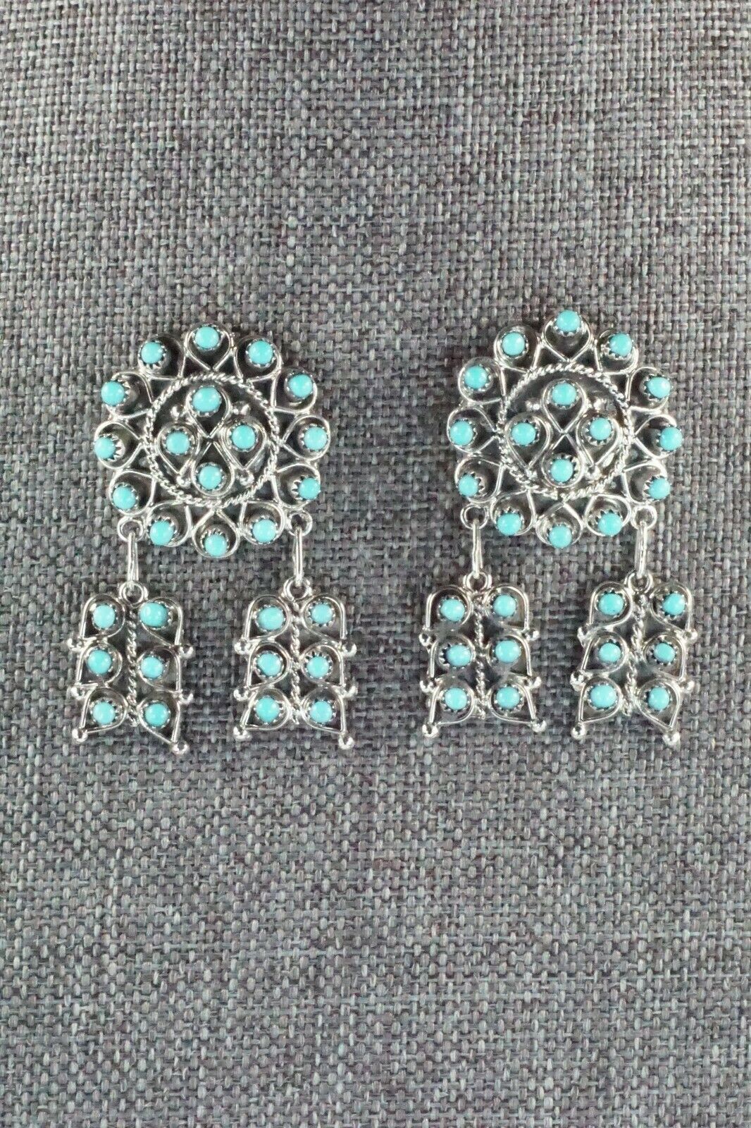 Turquoise & Sterling Silver Earrings - Waylon Johnson