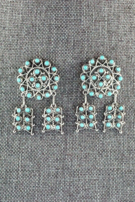 Turquoise & Sterling Silver Earrings - Waylon Johnson