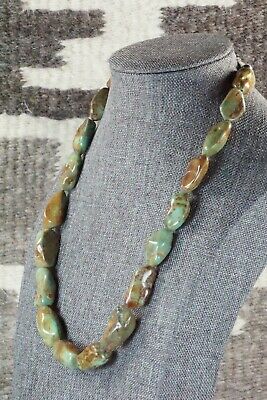 Turquoise & Sterling Silver Necklace - Navajo