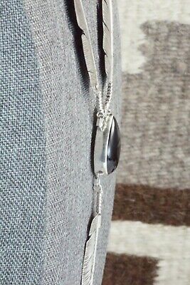 Onyx & Sterling Silver Feather & Chain Necklace - Ben Begay