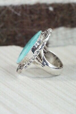 Turquoise and Sterling Silver Ring - Bucky Belin - Size 6