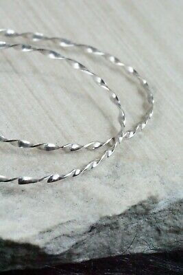 Sterling Silver Hoop Earrings - Nashina Tsosie