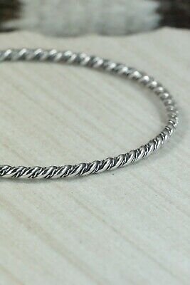Sterling Silver Bangle - Elaine Tahe