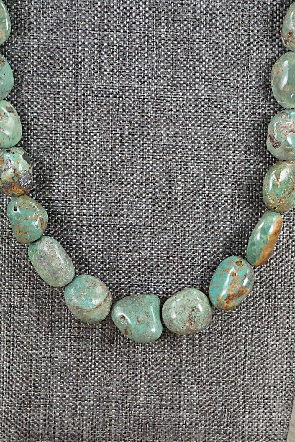 Turquoise and Sterling Silver Necklace - Louise Joe
