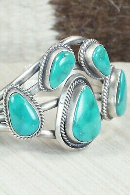 Turquoise & Sterling Silver Bracelet - Raymond Delgarito