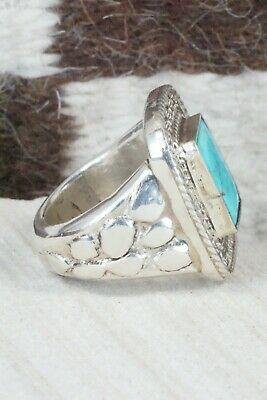 Turquoise & Sterling Silver Ring - Donovan Wilson - Size 9 - High Lonesome Trading
