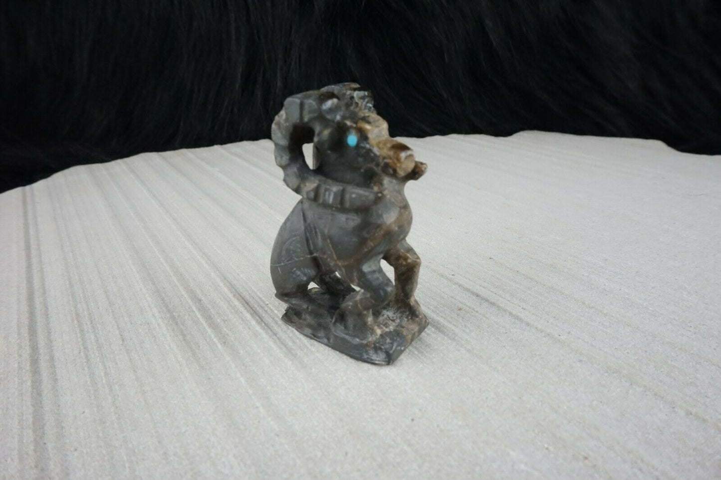 Ram Zuni Fetish Carving - Jerrold Lahaleon - High Lonesome Trading