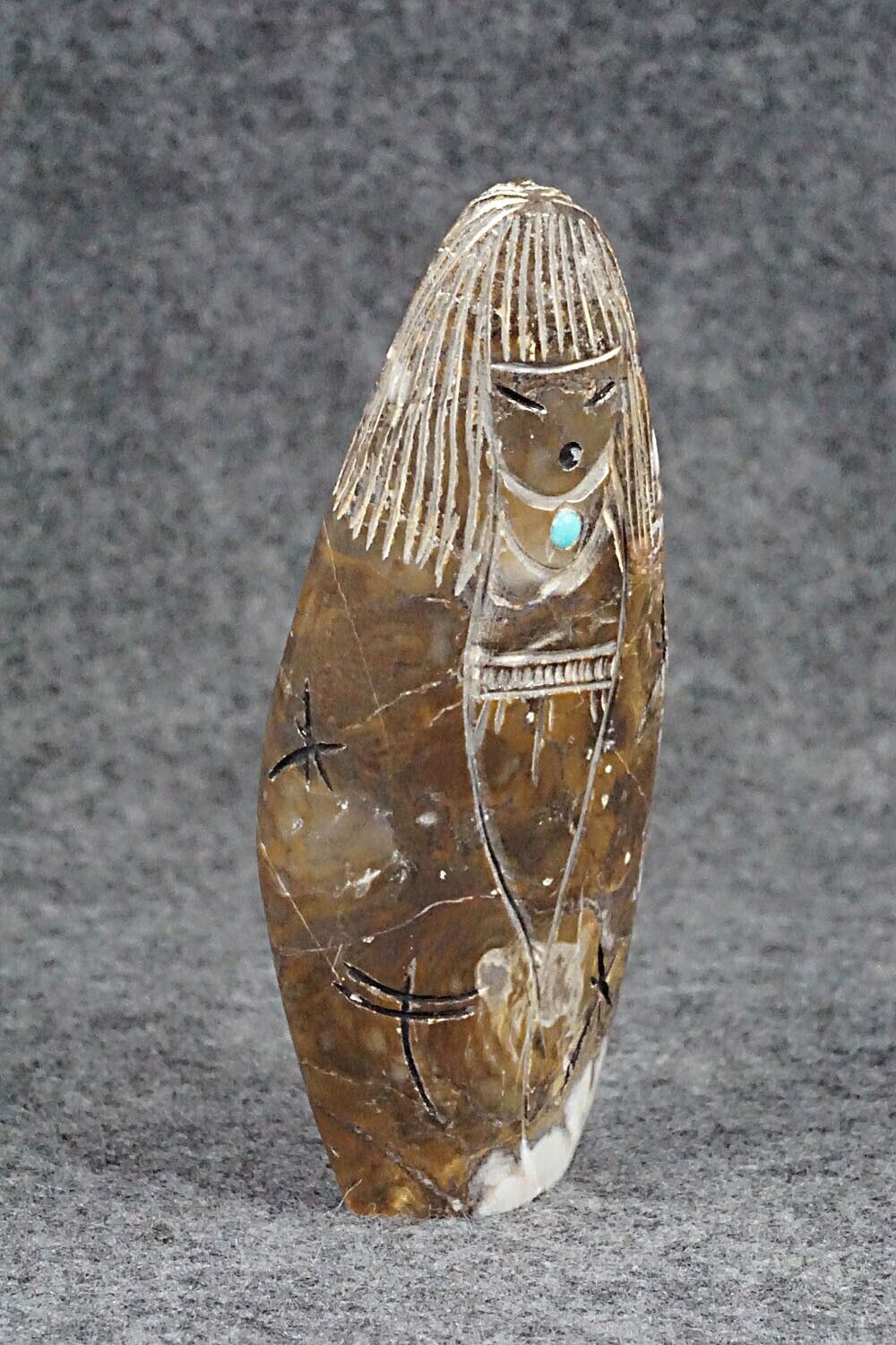 Corn Maiden Zuni Fetish Carving - Sandra Quandelacy
