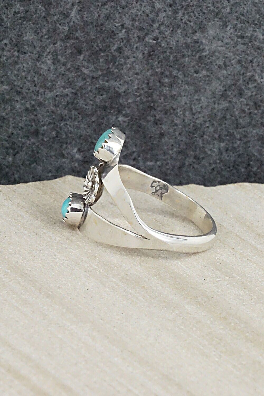 Turquoise & Sterling Silver Ring - Harris Largo - 10.5