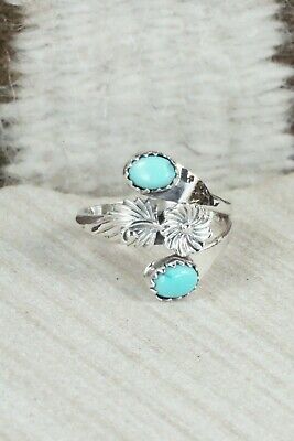 Turquoise & Sterling Silver Ring - Roger Pino - Size 7.5