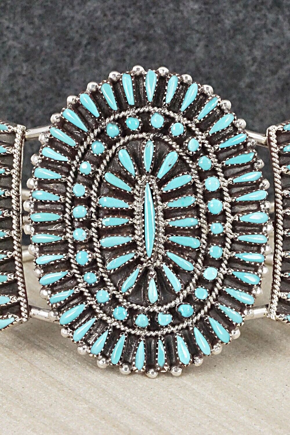 Turquoise & Sterling Silver Bracelet - Judy Wallace