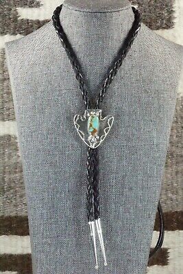 Turquoise & Sterling Silver Bolo Tie - Delbert Arviso