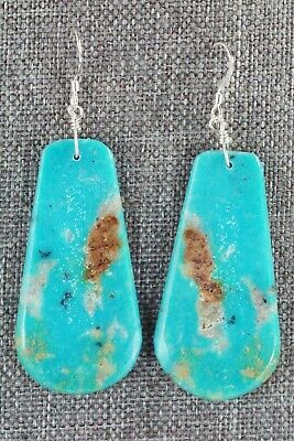 Turquoise & Sterling Silver Earrings - Lupe Lovato