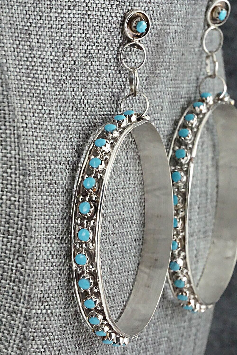 Turquoise & Sterling Silver Earrings - Joanne Cheama