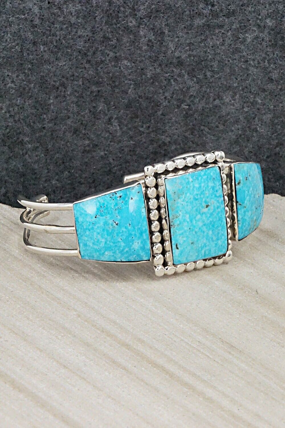 Turquoise & Sterling Silver Bracelet - Irvin Tsosie