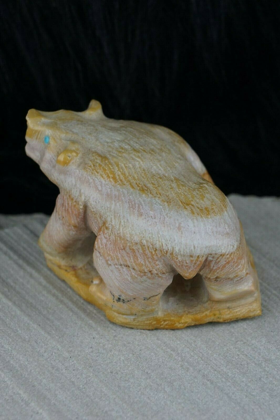 Bear Zuni Fetish Carving - Derrick Kaamasee - High Lonesome Trading