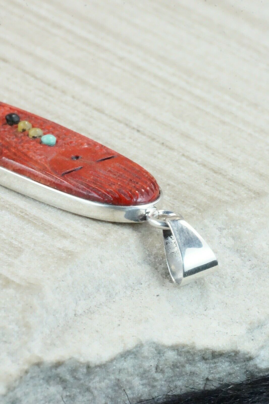 Spiny Oyster & Sterling Silver Pendant - Stuart Quandelacy
