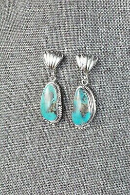 Turquoise and Sterling Silver Earrings - Sharon McCarthy