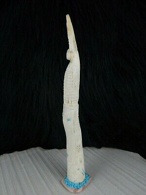 Corn Maiden Zuni Fetish Carving - Evertt Quam - Zuni Maiden Carving - High Lonesome Trading