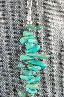 Navajo Turquoise & Sterling Silver Link Bracelet - Native American