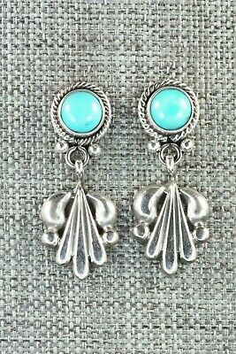 Turquoise & Sterling Silver Earrings - Sharon McCarthy