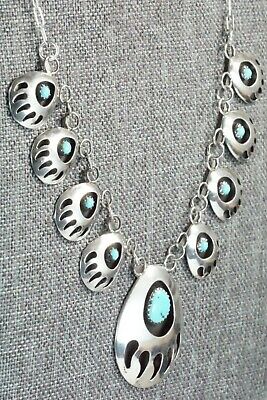 Turquoise & Sterling Silver Necklace - Leta Parker