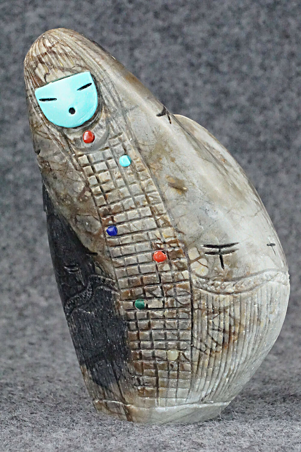 Corn Maiden Zuni Fetish Carving - Sandra Quandelacy