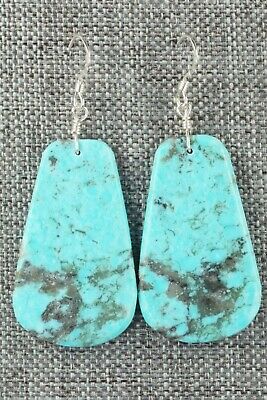 Turquoise & Sterling Silver Earrings - Lupe Lovato