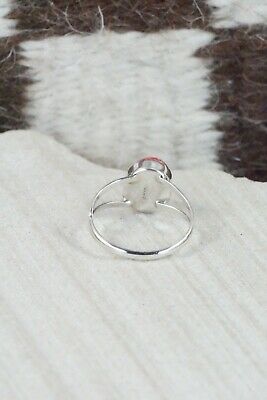 Spiny Oyster & Sterling Silver Ring - Robert Martinez - Size 7.5