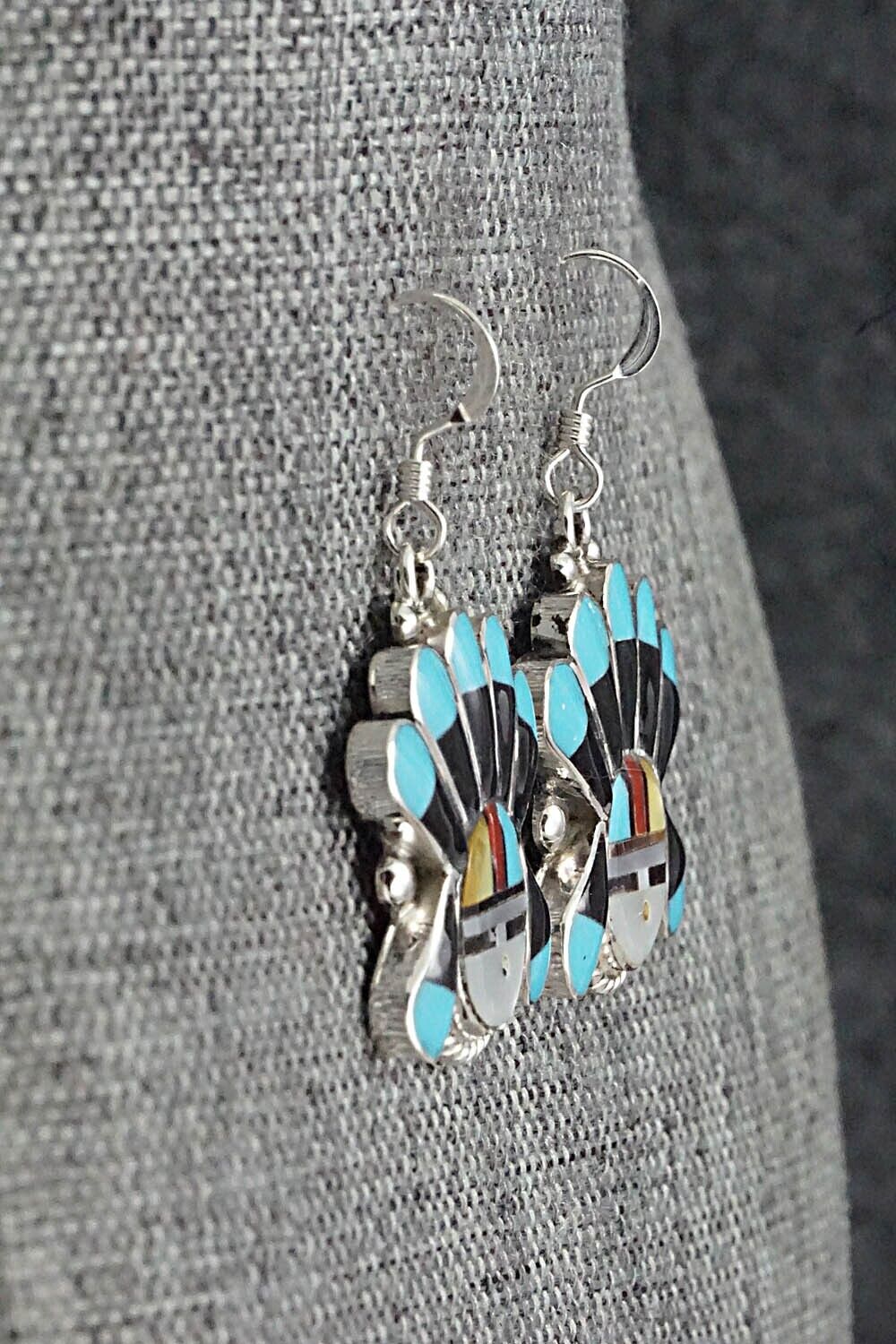 Multi Stone & Sterling Silver Earrings - Clarence Niha