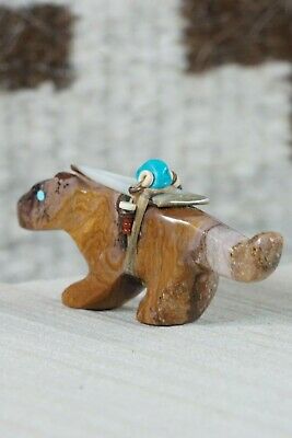 Mountain Lion Zuni Fetish Carving - Fernando Laiwakete - High Lonesome Trading