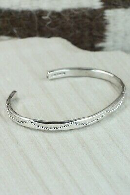 Navajo Sterling Silver Bracelet - Elaine Tahe