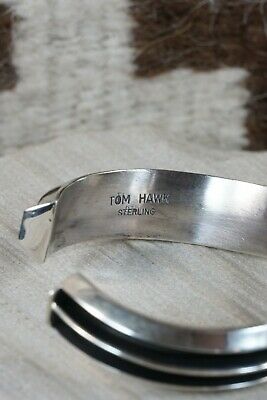 Navajo Sterling Silver Bracelet - Tom Hawk - High Lonesome Trading