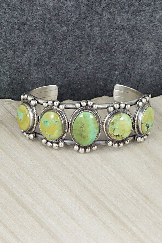 Turquoise & Sterling Silver Bracelet - Thomas Yazzie
