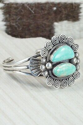 Turquoise and Sterling Silver Bracelet - Jess Martinez