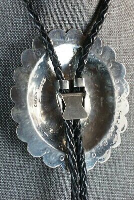 Navajo Turquoise & Sterling Silver Bolo Tie - Carson Blackgoat