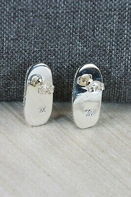 Turquoise & Sterling Silver Earrings - Annie Spencer - Navajo
