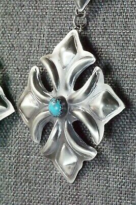 Turquoise & Sterling Silver Earrings - Tim Yazzie