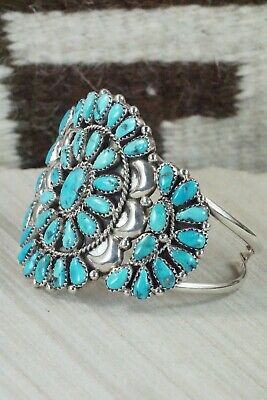 Turquoise and Sterling Silver Bracelet - Eunise Wilson