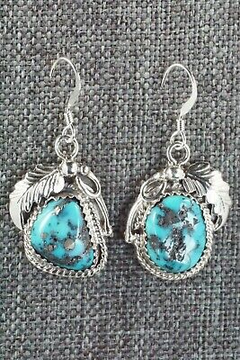 Turquoise & Sterling Silver Earrings - Roberta Begay