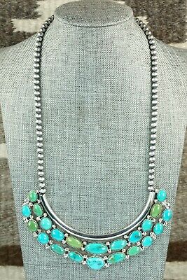 Turquoise & Sterling Silver Necklace - Roberta Begay